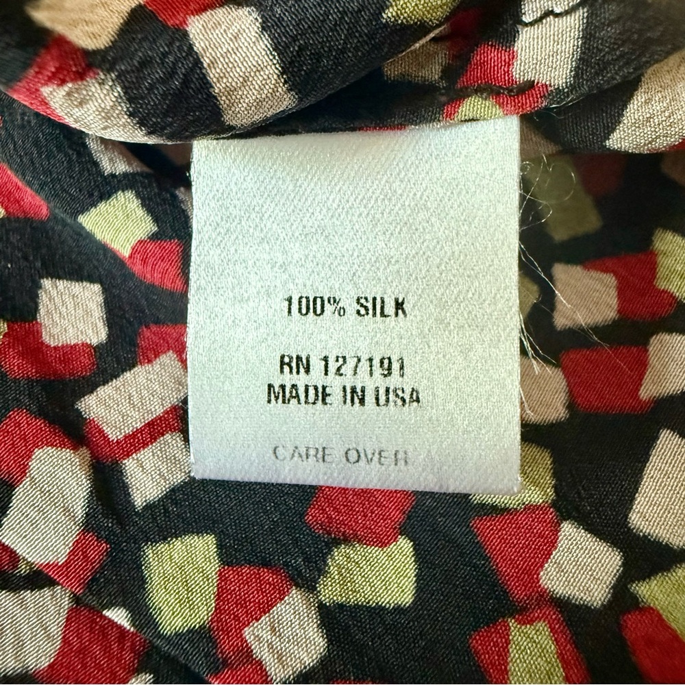 Jana Kos Silk Sleeveless Top, Size Small - Picture 5 of 5